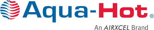 Aqua-Hot logo: Blue text
